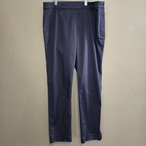 H&M Women's Blue 3/4 Length Dress Pants Straight Leg Size 8 Office Business